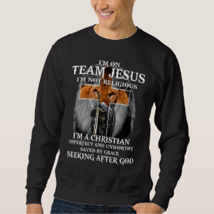 Knight templar Iu2019m On Team Jesus Iu2019m Not R Sweatshirt