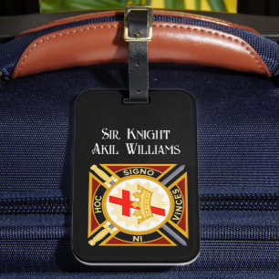 Knight Templar Luggage Tag