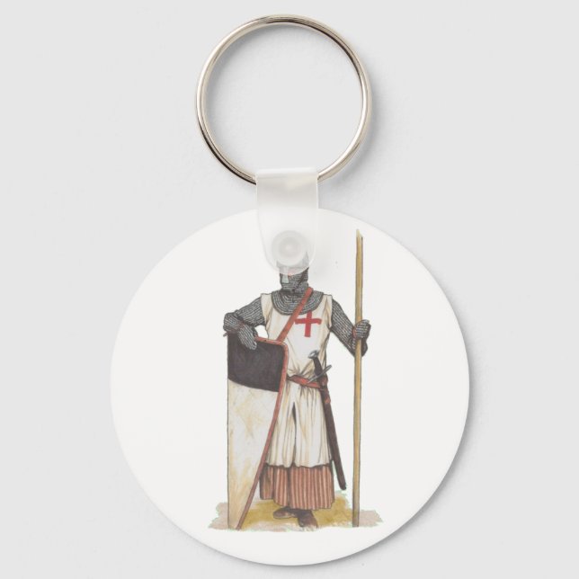 Knight Templar Mediaeval Key Ring (Front)