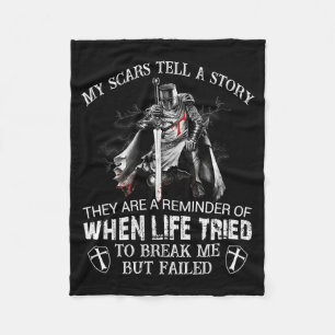 Knight Templar Warrior Christians My S Tell A Stor Fleece Blanket