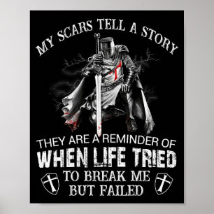 Knight Templar Warrior Christians My S Tell A Stor Poster