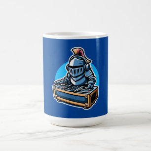 Knight Turntablist - Medieval DJ Fusion Art Coffee Mug