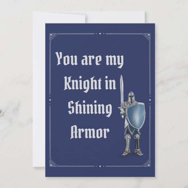 Knight Valentine's Day Card (Front)