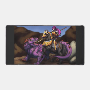 Knight Vs Dragon Desk Mat