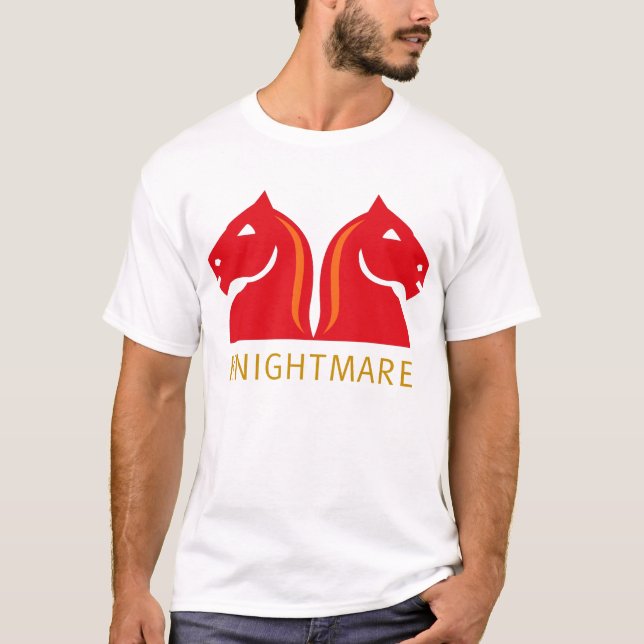 knightmare in red T-Shirt (Front)