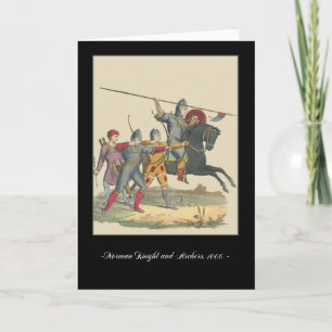 Knights and Armour Mediaeval Note Card, 1066 Knigh Card
