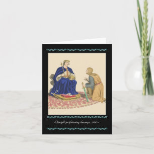 Knights and Armour Mediaeval Note Card, 1100 Card