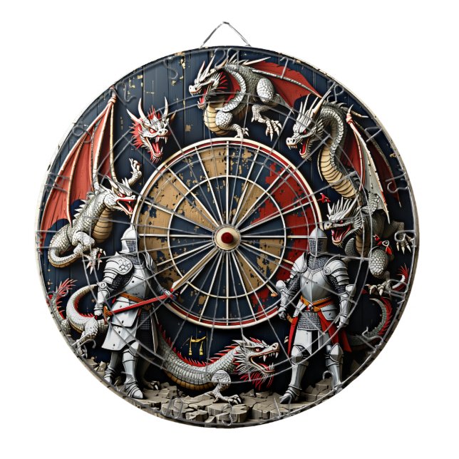Knights and Dragons  Dartboard (Front)