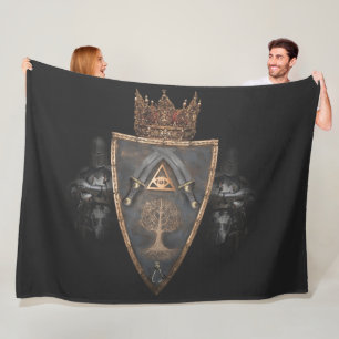KNIGHTS and SHIELD Fleece Blanket