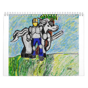 Knights animals calendar