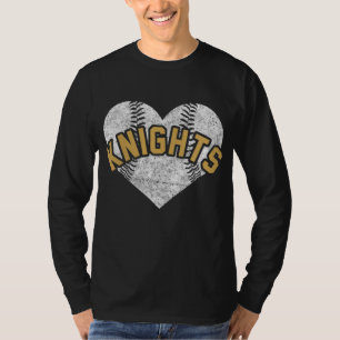 Knights Baseball Softball High School Team Mascot T-Shirt