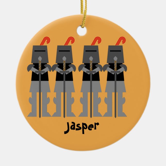 Knights Ceramic Tree Decoration (Front)