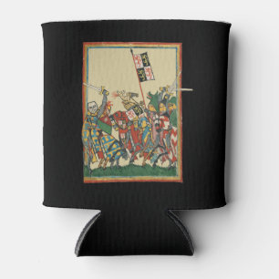 Knights Charging, 14th Century Codex Manesse Can Cooler