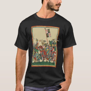 Knights Charging, 14th Century Codex Manesse T-Shirt