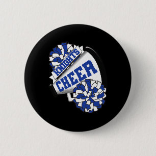 Knights Cheer Ck To School Cheerleading Spirit B 6 Cm Round Badge