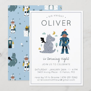 Knights & Dragons Party Invitation