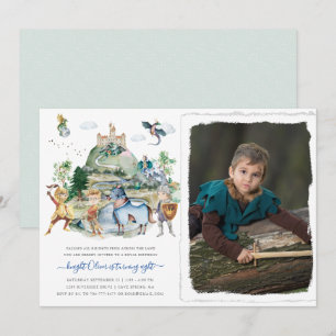 Knights & Dragons   Royal Mediaeval Birthday  Invitation