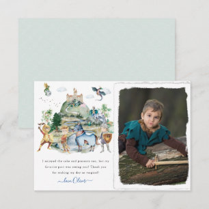 Knights & Dragons Royal Mediaeval Birthday Thank You Card