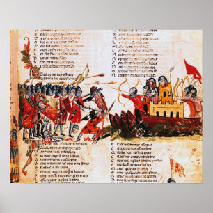 Knights Fighting Poster