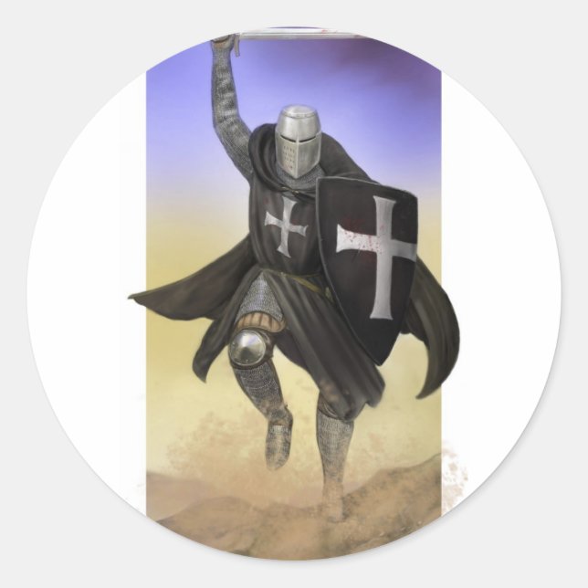 Knights Hospitaller Classic Round Sticker (Front)