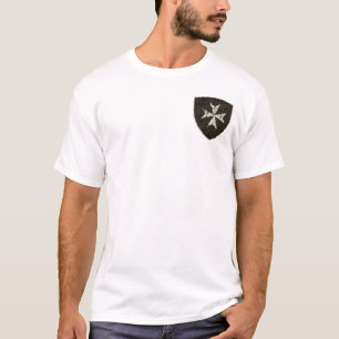 Knights Hospitaller Cross, Distressed T-Shirt