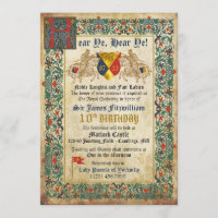 Knights Jousting Mediaeval Manuscript Birthday