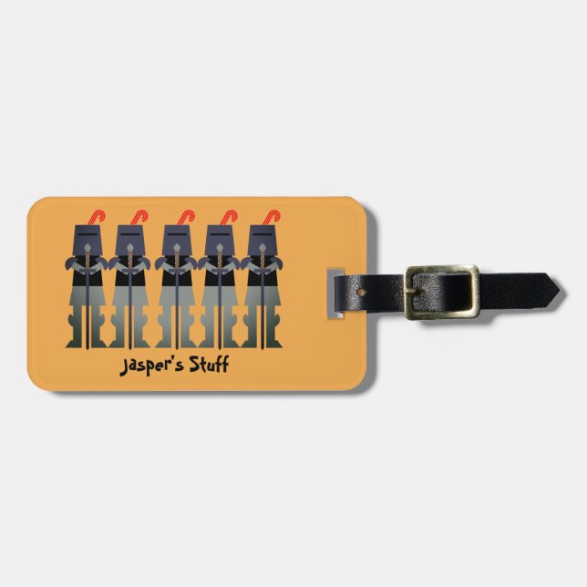 Knights Luggage Tag (Front Horizontal)