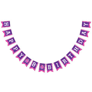 Knights mediaeval Happy Birthday girls bunting