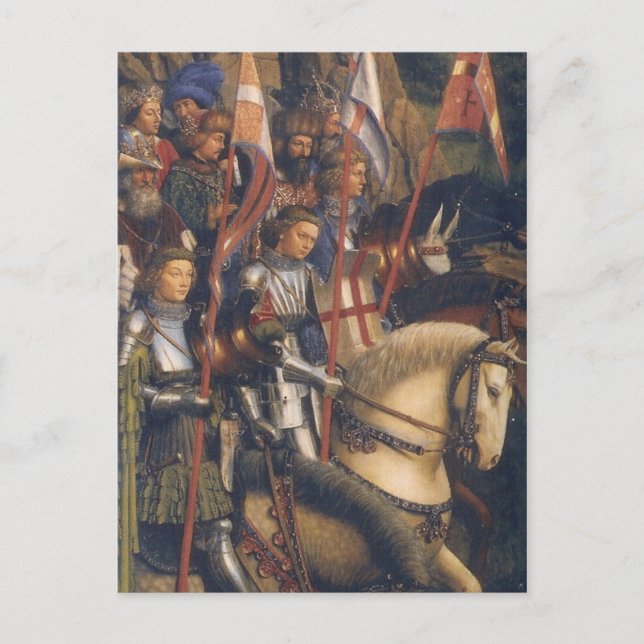 Knights of Christ (Ghent Altarpiece), Jan van Eyck Postcard (Front)