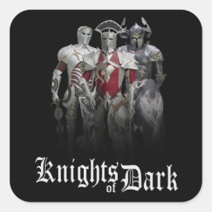 Knights of Dark Square Sticker