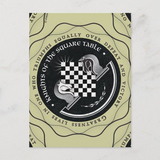 Knights of the Round Table- Greatness quote Postcard (Front)
