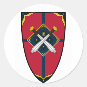 Knights Shield Sticker