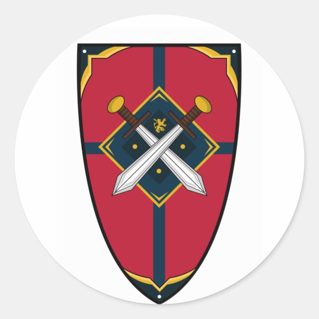 Knights Shield Sticker (Front)