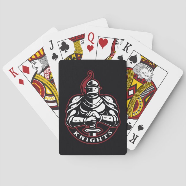 Knights Silhouette Playing Cards (Back)