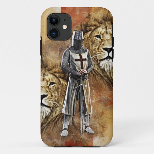 Knights Templar 001 Case-Mate iPhone Case (Back)