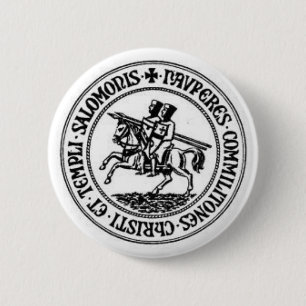 Knights Templar 1 6 Cm Round Badge