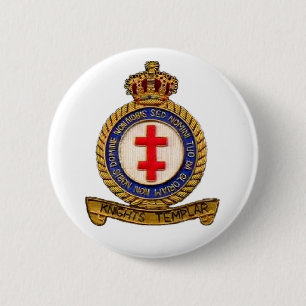 KNIGHTS TEMPLAR 6 CM ROUND BADGE