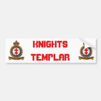 KNIGHTS TEMPLAR BUMPER STICKER