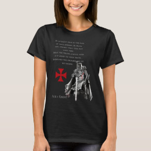 Knights Templar Christian Warrior For God Christia T-Shirt