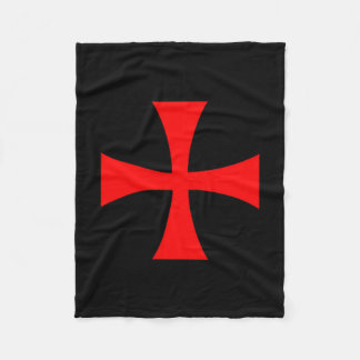 Knights Templar Cross Catholic Christian Order The Fleece Blanket