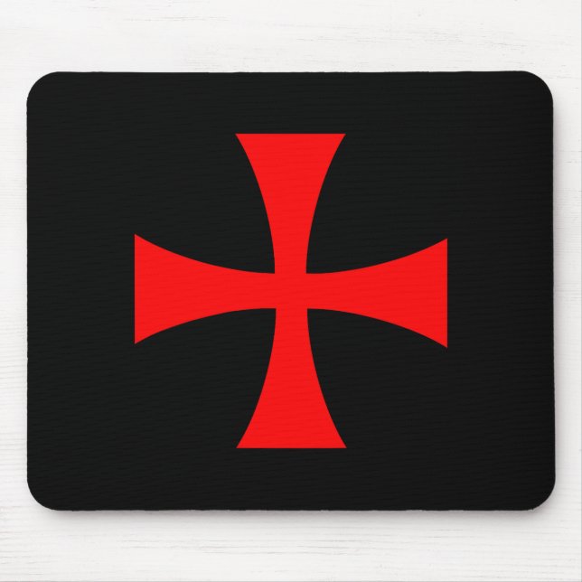 Knights Templar Cross Catholic Christian Order The Mouse Mat (Front)