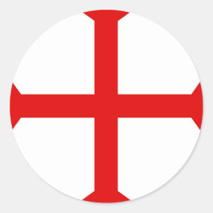 Knights Templar Cross Classic Round Sticker