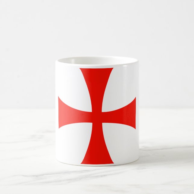 Knights Templar Cross Mug - Customised (Center)