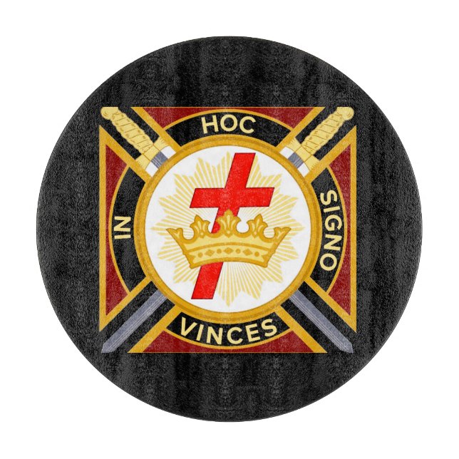 Knight's Templar Cutting Board (Front)