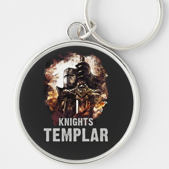 Knights Templar Epic Historic Warriors of Christ Key Ring (Front)