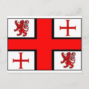 KNIGHTS TEMPLAR FLAG POSTCARD