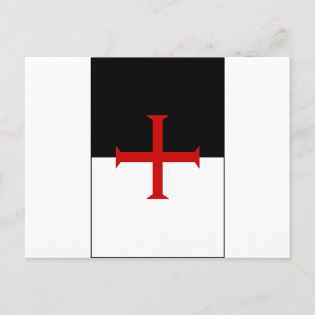 Knights Templar Flag Postcard (Front)