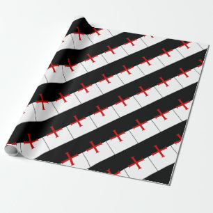 Knights Templar Flag Wrapping Paper