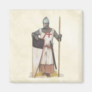 Knights Templar Mediaeval Warrior Magnet