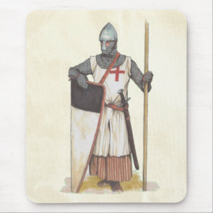 Knights Templar Mediaeval Warrior Mouse Mat